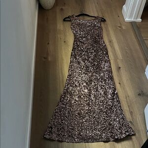 David Meister Sequin Evening Gown